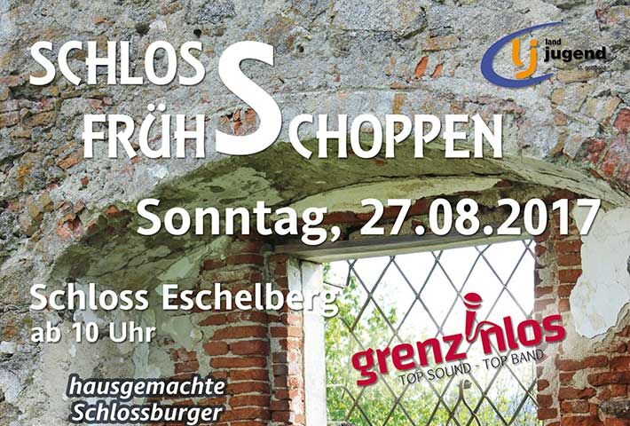 Malerei Wiesinger sponsert beim Schloss Frühshoppen in Eschelberg